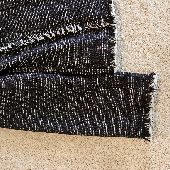 Ann Taylor Woven Moto Style Jacket With Fringe Embellishment - Picture 4 of 13